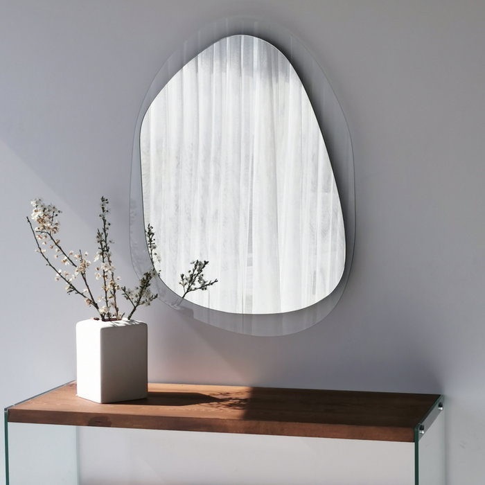 Hanah Home Aqua A342 Espejo de Cristal Templado 75x55 cm